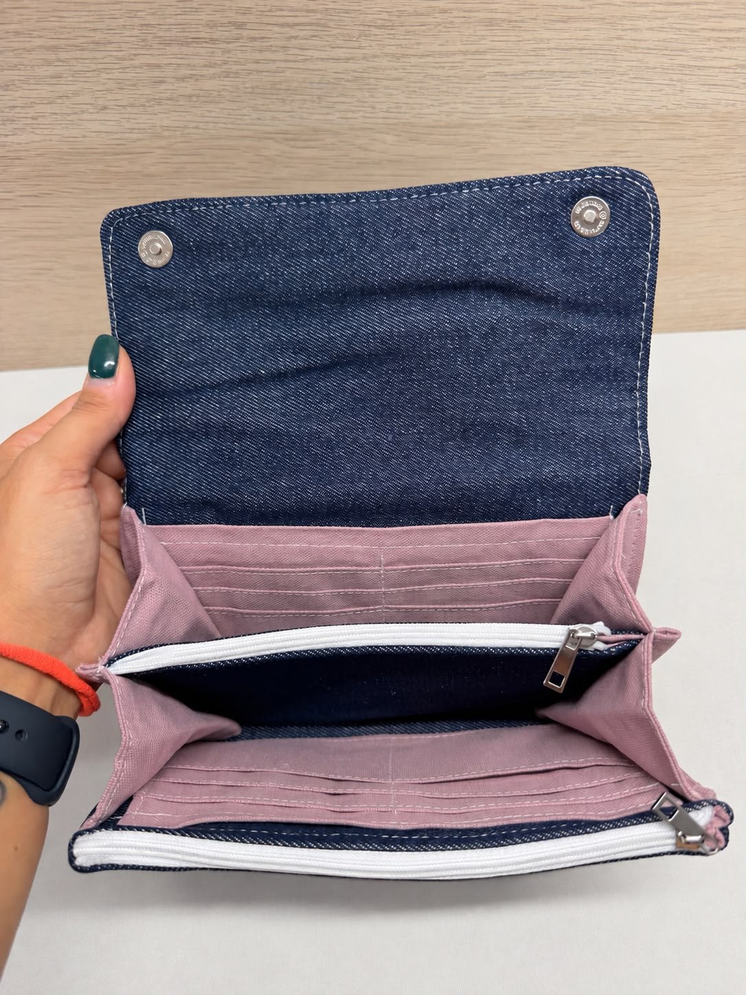 Borsellino - Jeans e Rosa antico