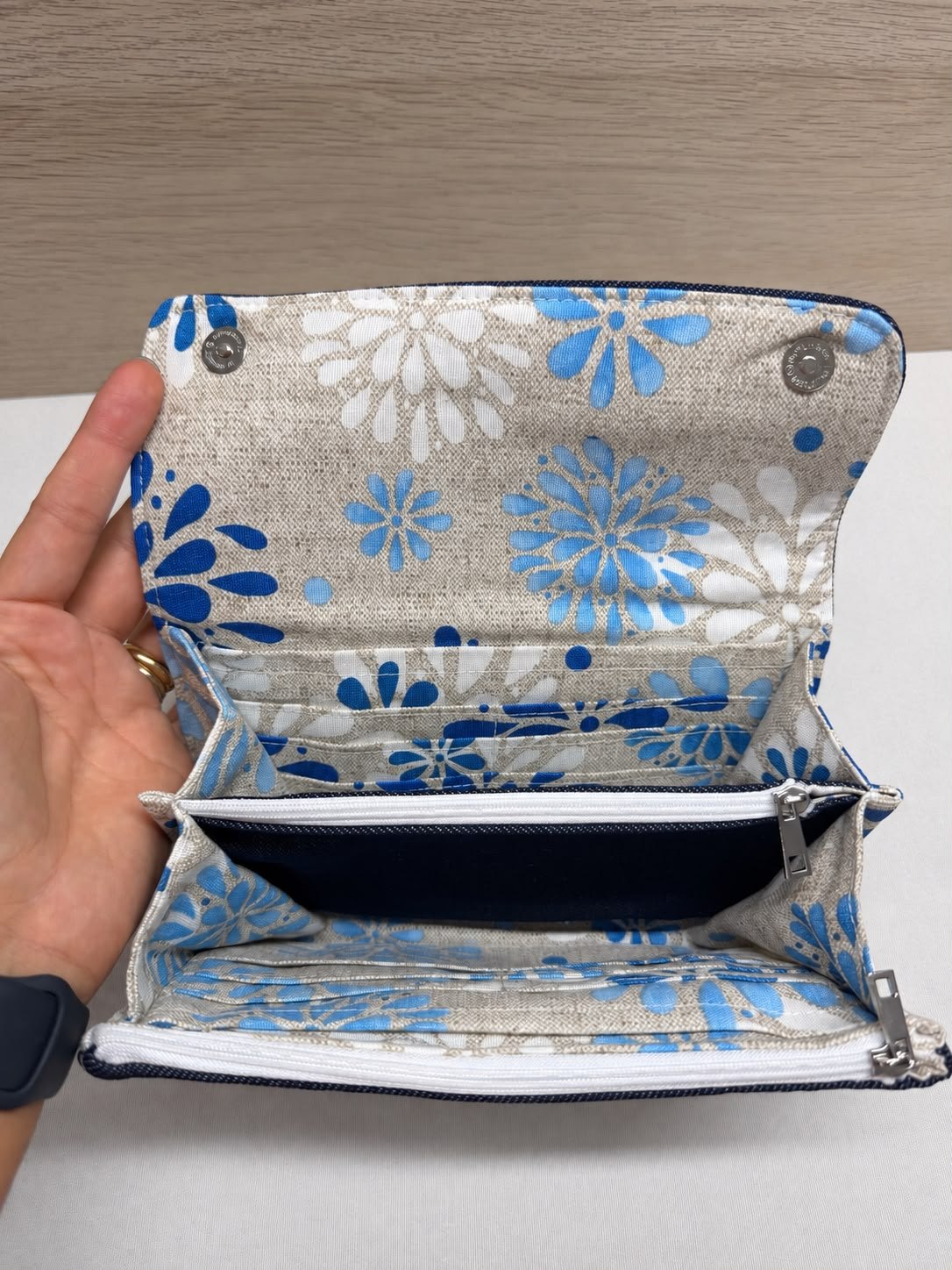 Borsellino - Jeans e Fiori d'azzurro